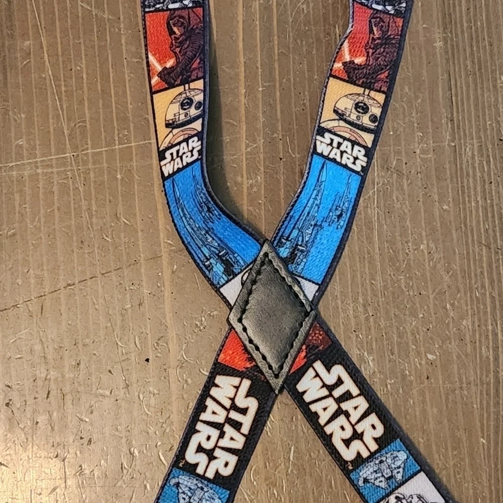 Star Wars Elastic Adjustable Clip-on Kids Suspenders Great Condition Multi-Color